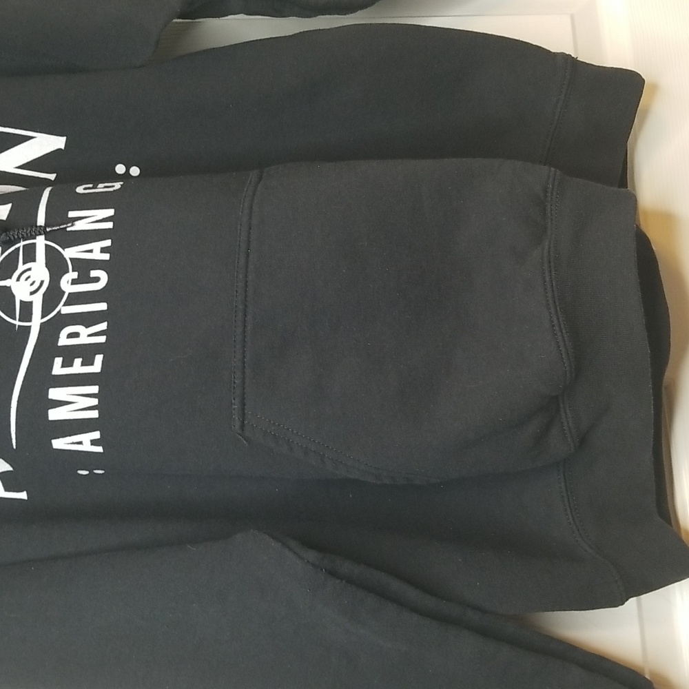 Gildan Heavy Blend AFC Avation Gin Black Electro Black Hoodie Sweatshirt - Picture 4 of 13